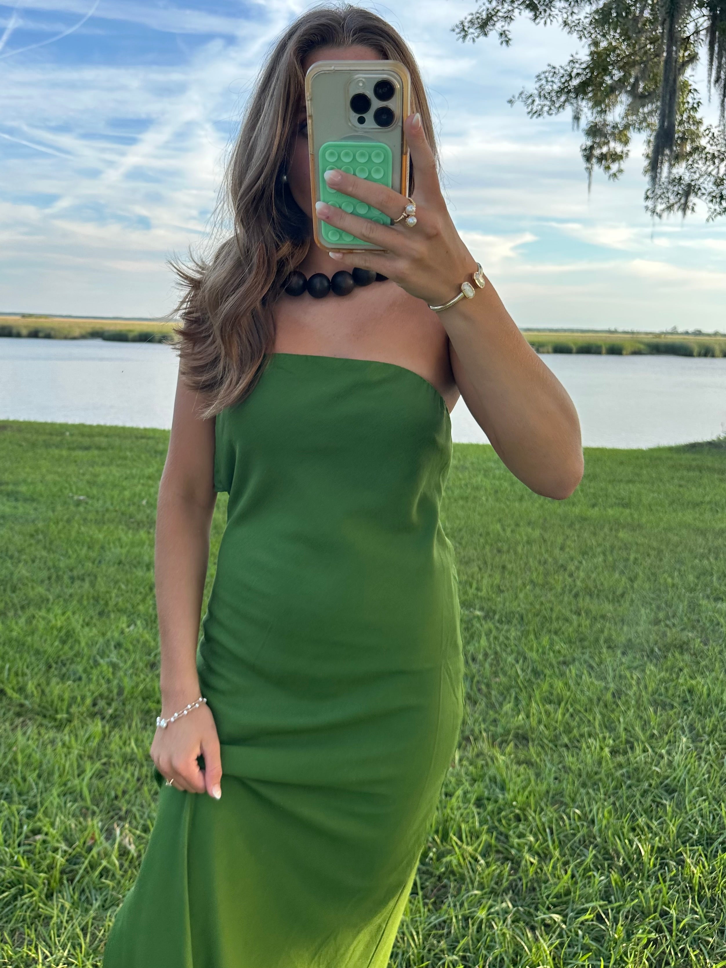 Ibiza Green Maxi Dress