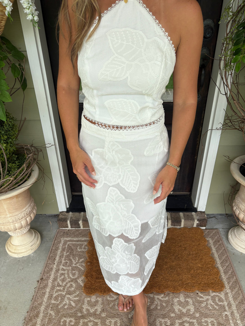 Capri Bloom Skirt Set