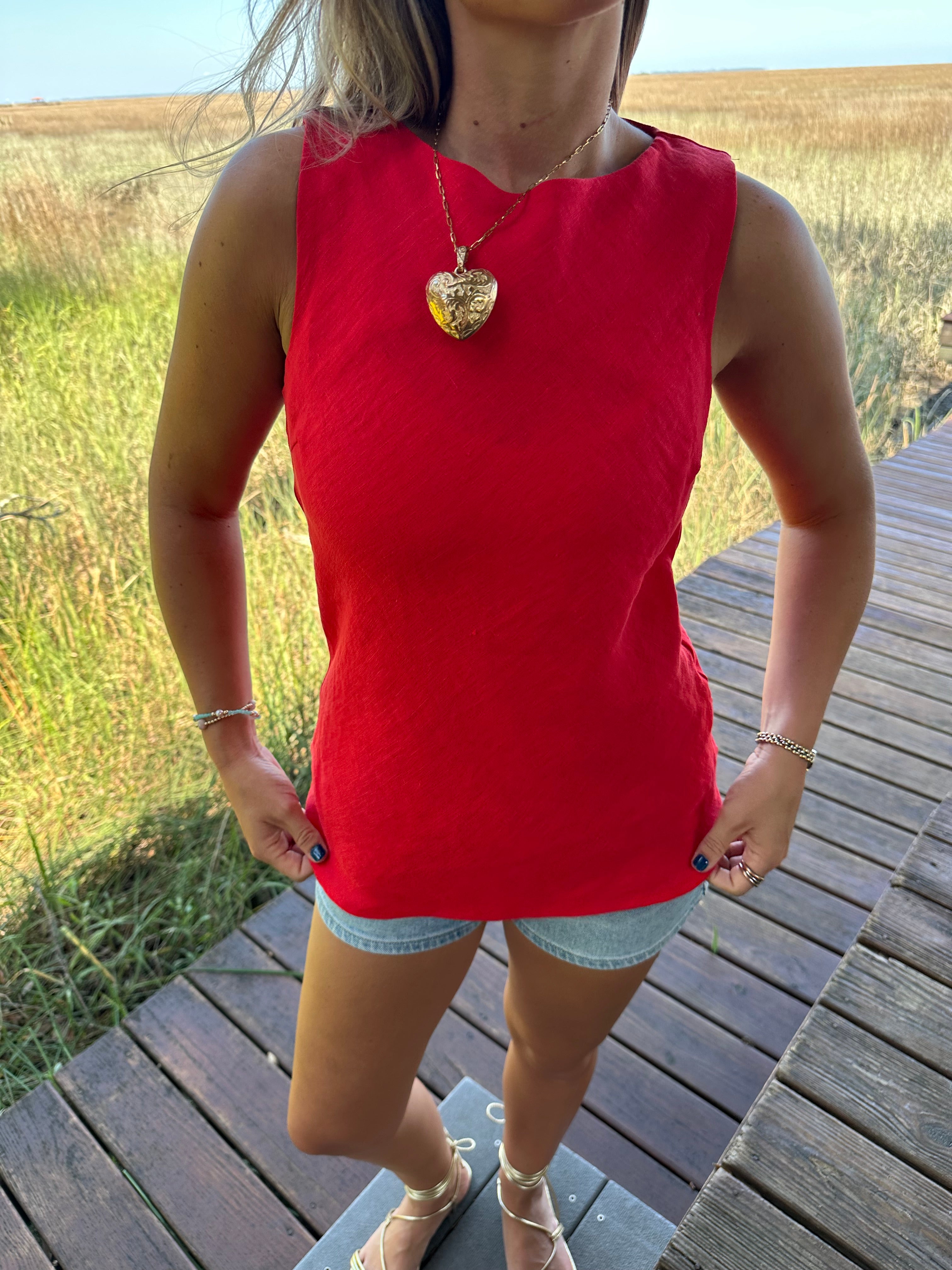 Americana Linen Tank