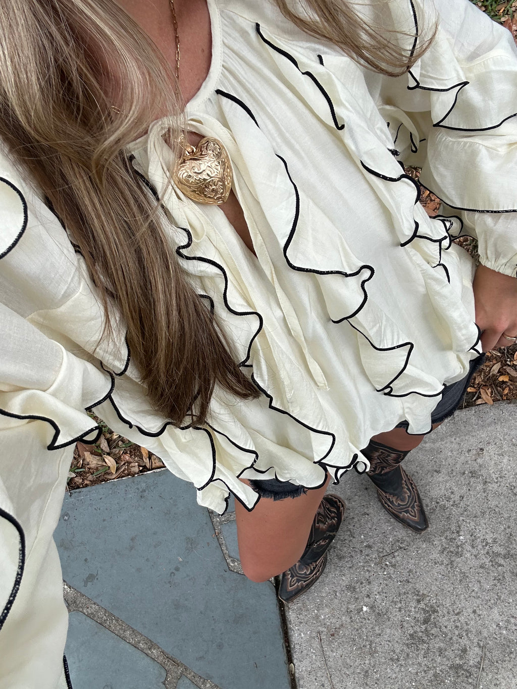 Porcelain Petal Blouse