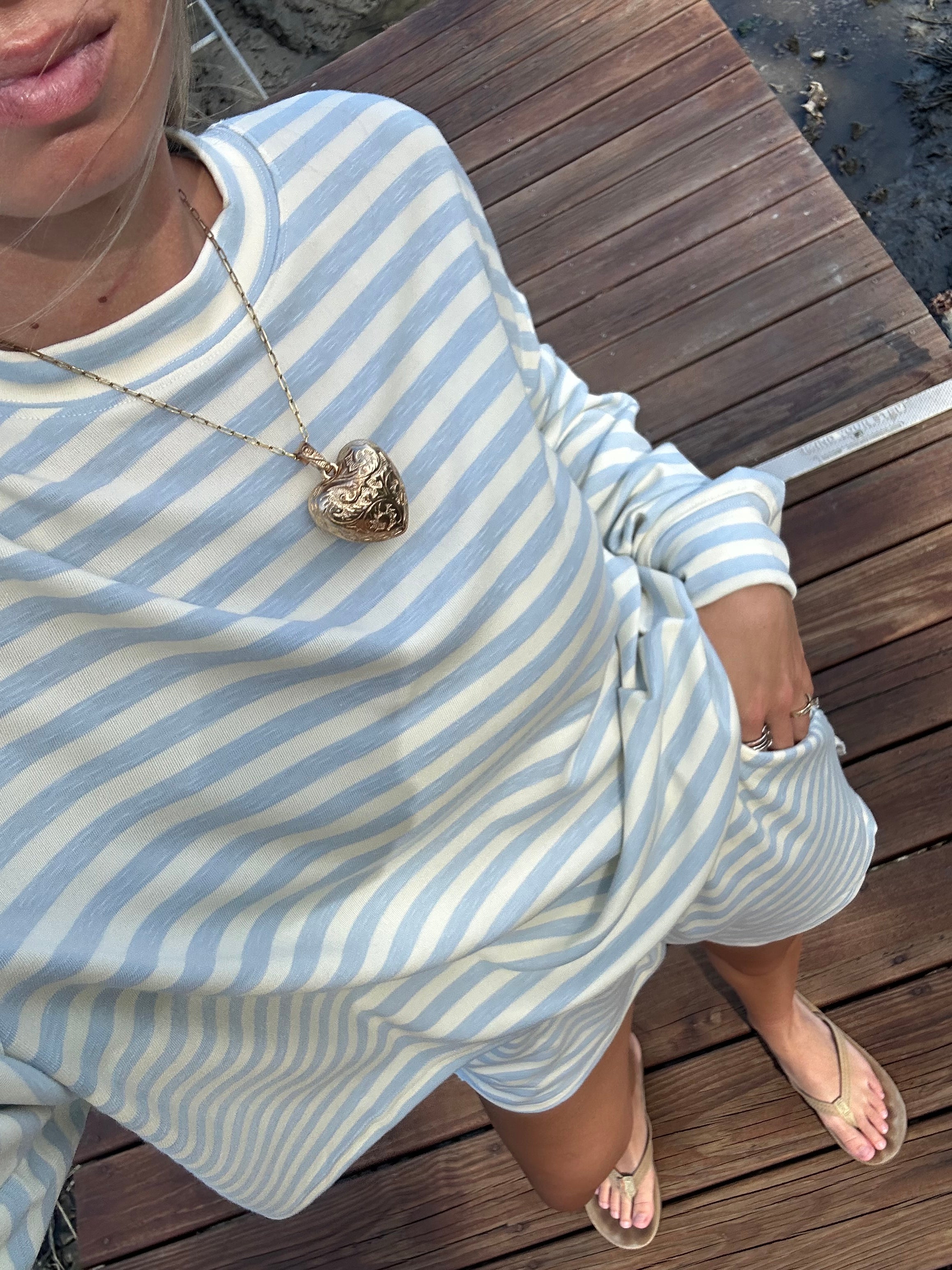 Blue skies long sleeve top
