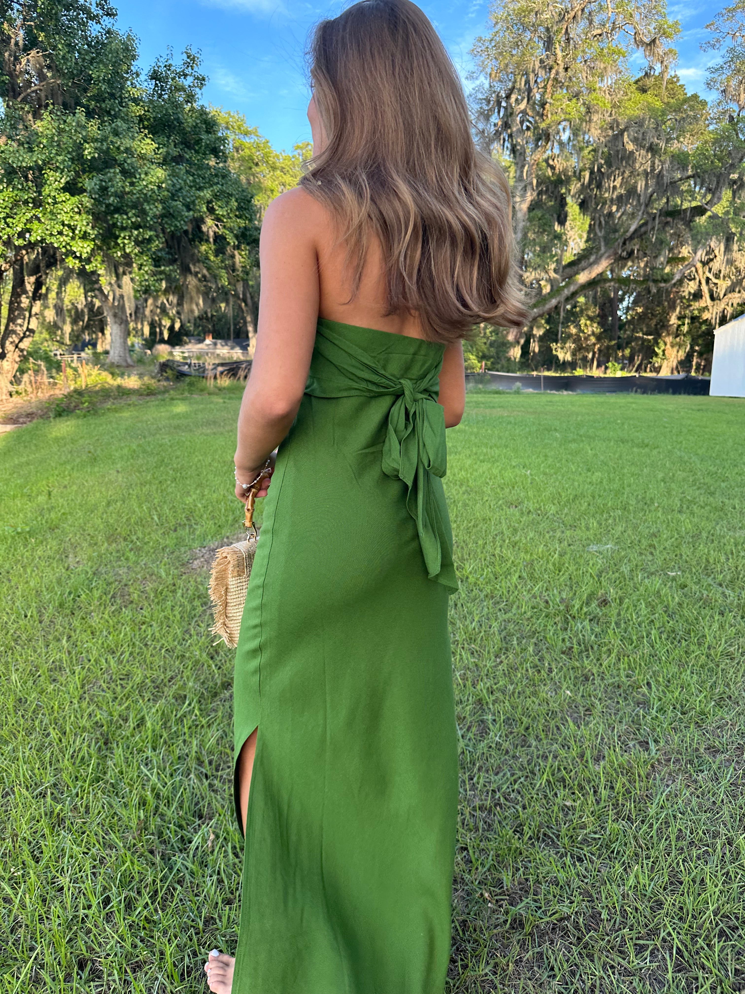 Ibiza Green Maxi Dress