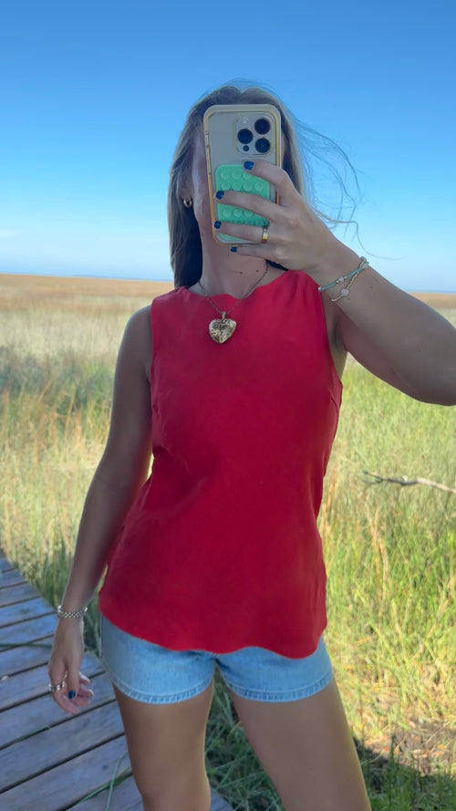 Americana Linen Tank