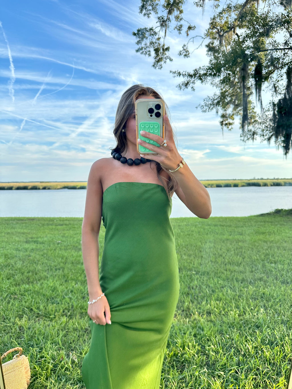 Ibiza Green Maxi Dress