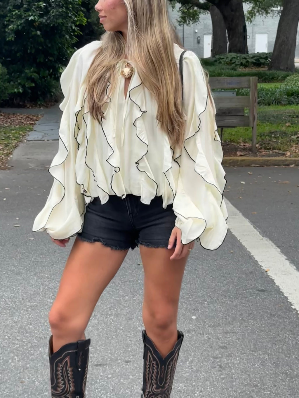 Porcelain Petal Blouse