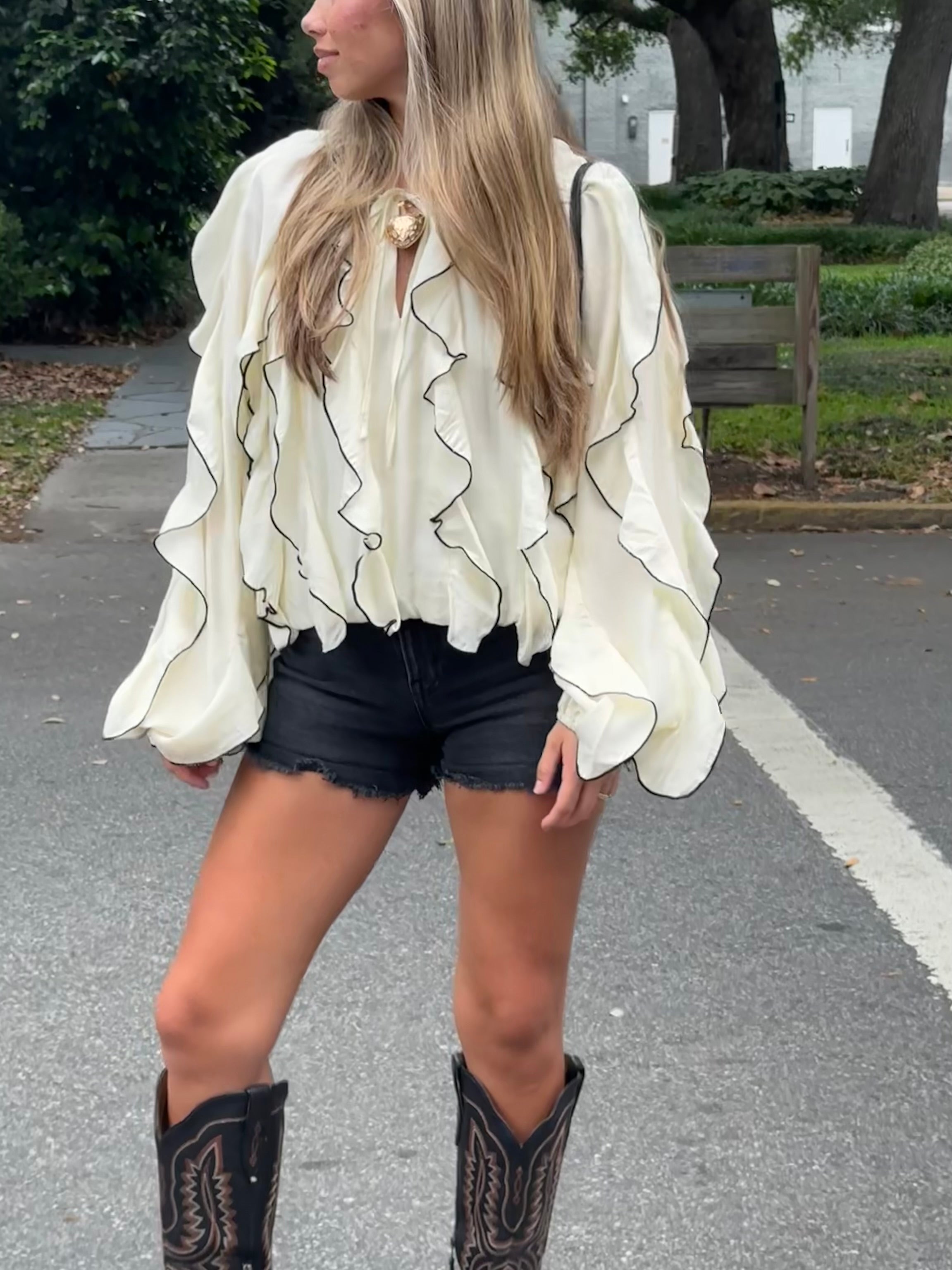 Porcelain Petal Blouse