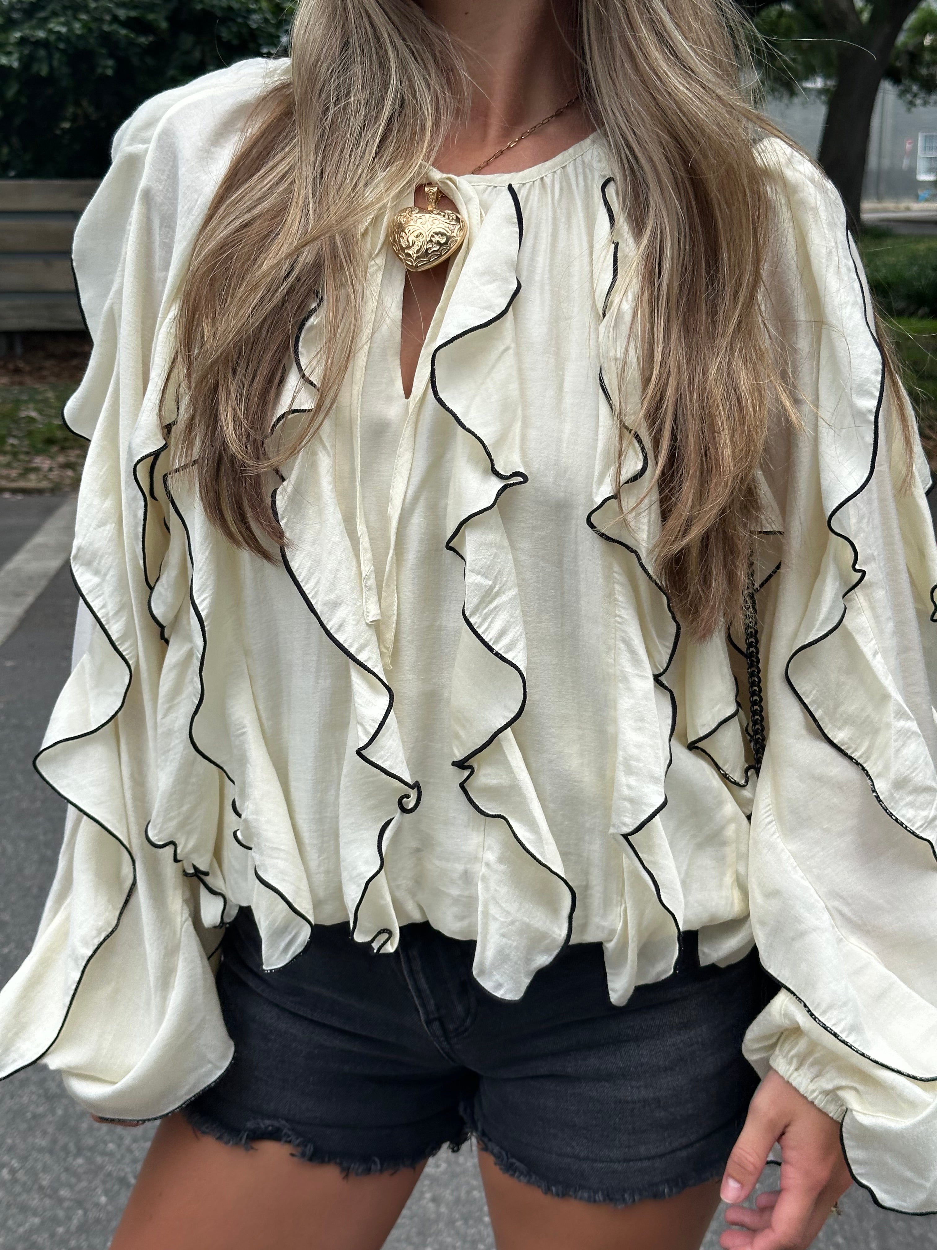 Porcelain Petal Blouse