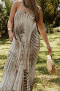 Palm Pleated Maxi