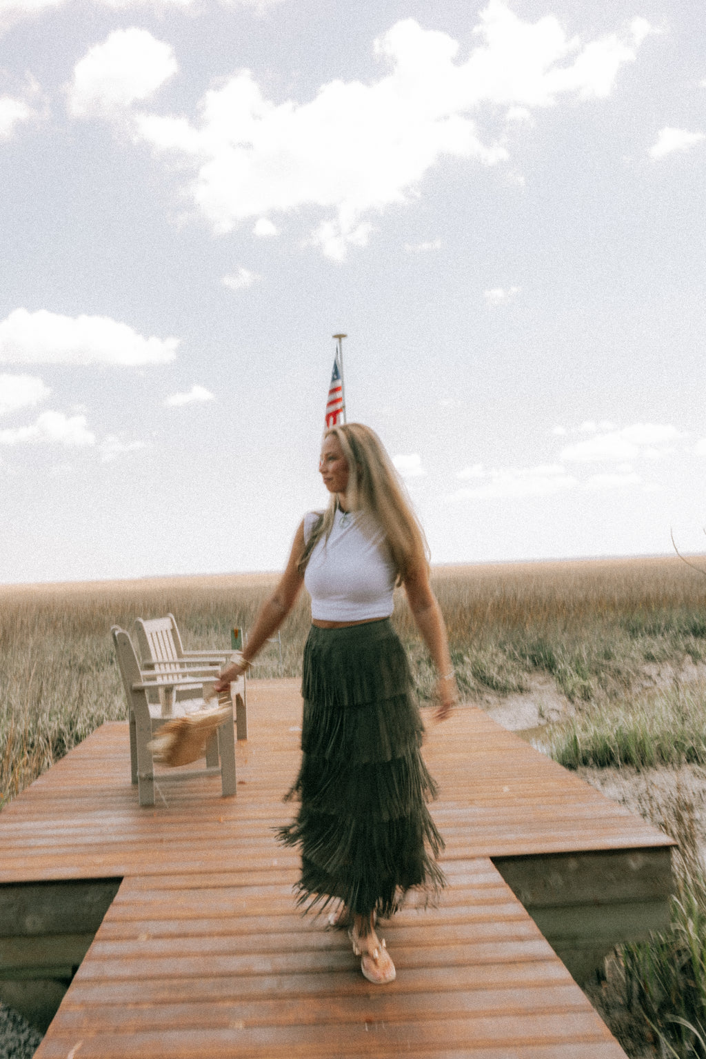 Lowcountry Fringe maxi