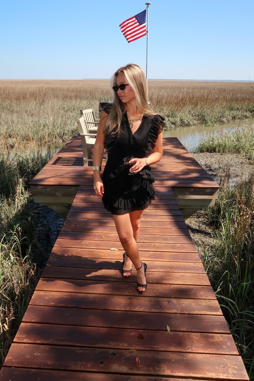 Midnight Tide Skirt Set