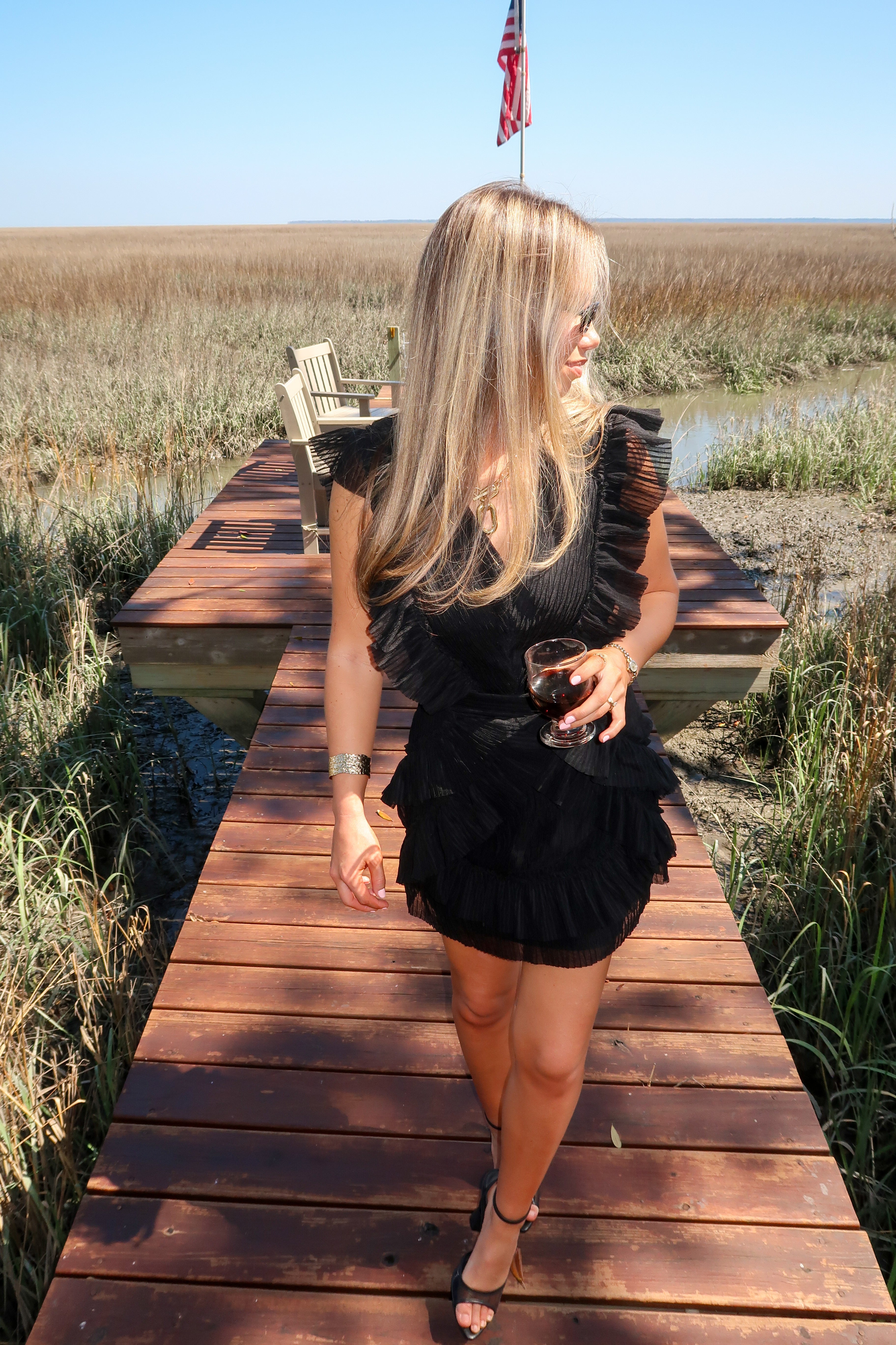 Midnight Tide Skirt Set
